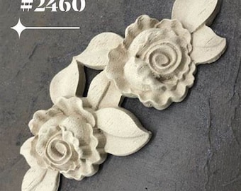 WoodUbend # 2460 Decorative, Floral Garland, Wooden Furniture Moulding,Bendable when heated