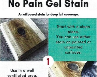 NO PAIN GEL STAIN OIL-BASED GEL STAINS (8 COLORS)