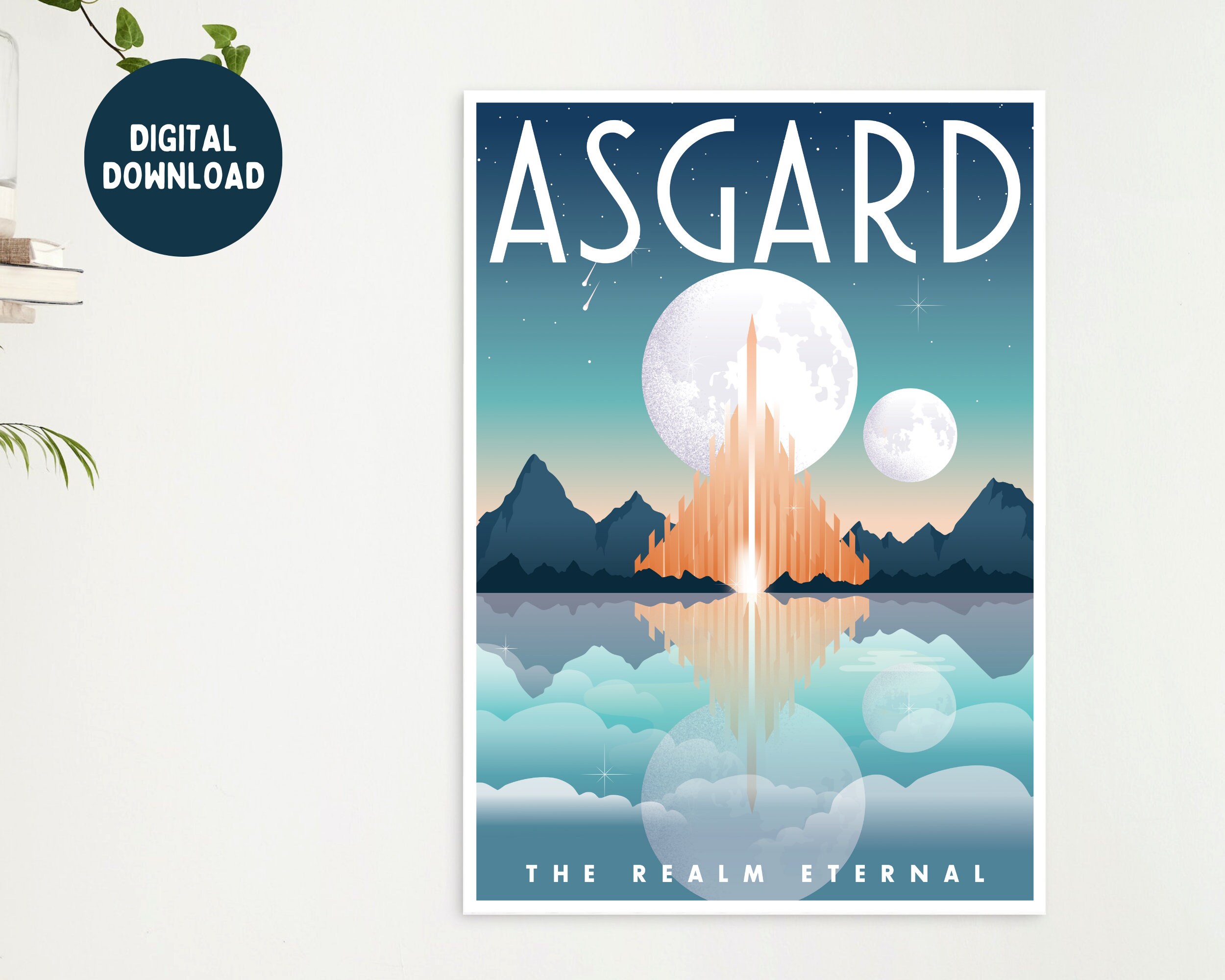 DIGITAL | Asgard Poster, Marvel Poster, Infinity War Print, End