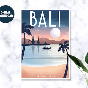 DIGITAL | Bali Print, Bali Travel Poster, Wall Art, Travel Wall Poster, Office Wall Art, Wall Art Poster, Poster Print, Bali Indonesia