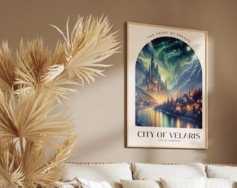 Velaris Night Court Printable Art | A Court of Thorns and Roses Inspired Wall Decor