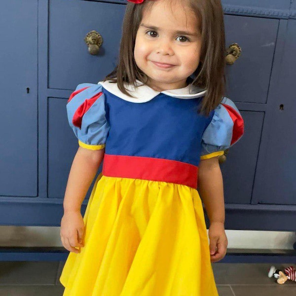 Snow White toddler dress,Girls Snow White Costume,Snow White dress ,Cosplay,Snow White baby dress,Party dress