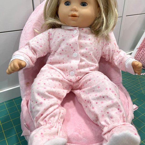 Little stars Bitty baby sleeper,doll  pjs night night,pajamas with headband,doll footed pajamas,fit to 14-15 inch doll like Bitty Twin.girl