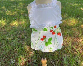 Baby Girl Strawberry sunsuit ,toddler strawberry dress,baby strawberry sunsuit ,berry dress,strawberry dress,