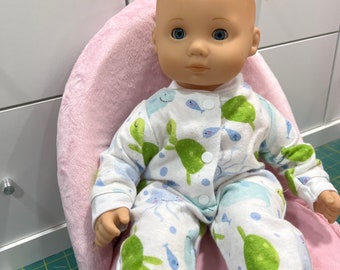 Bitty baby,doll pjs night,doll footed pajamas,fit to 14-15 inch doll,Bitty Twins,Corolle 14 inch,under the sea
