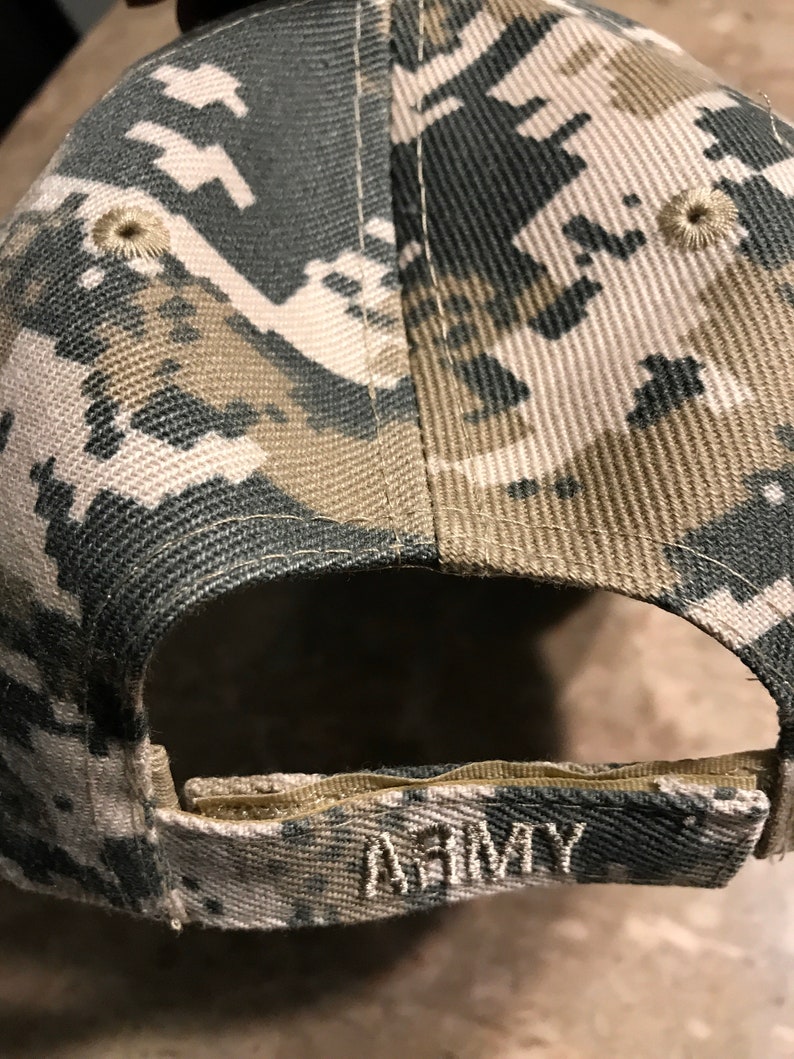 US Army Camouflage Trucker Cap with Flag