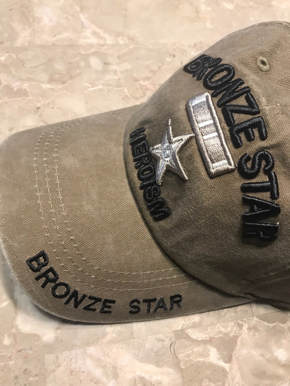 Bronze Star Heroism Cap Brown Moon Dust Color Etsy