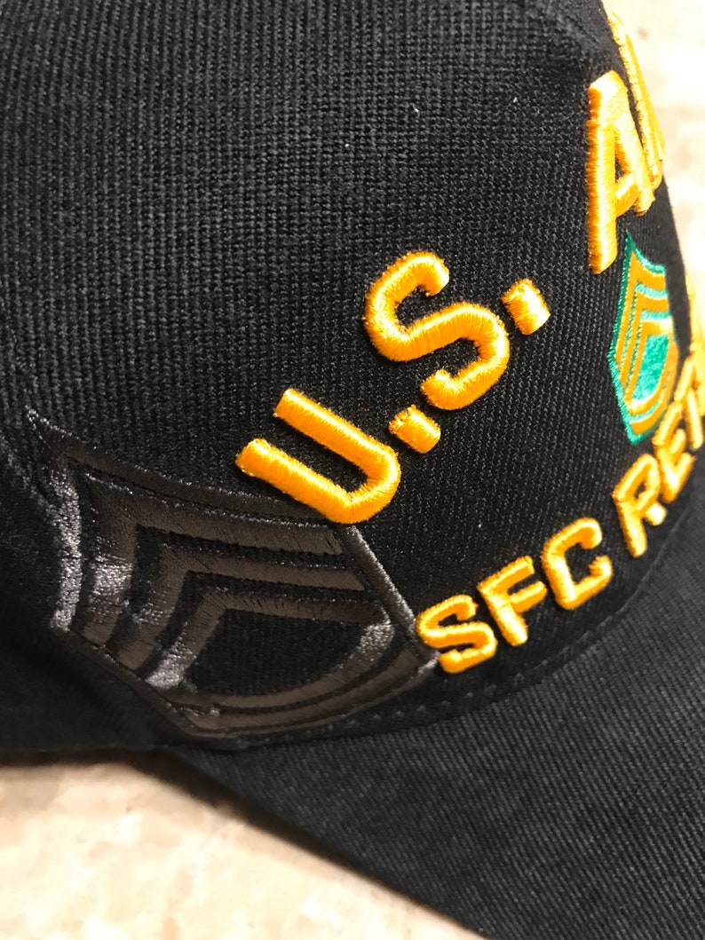 US Army SFC Retired Cap | Etsy