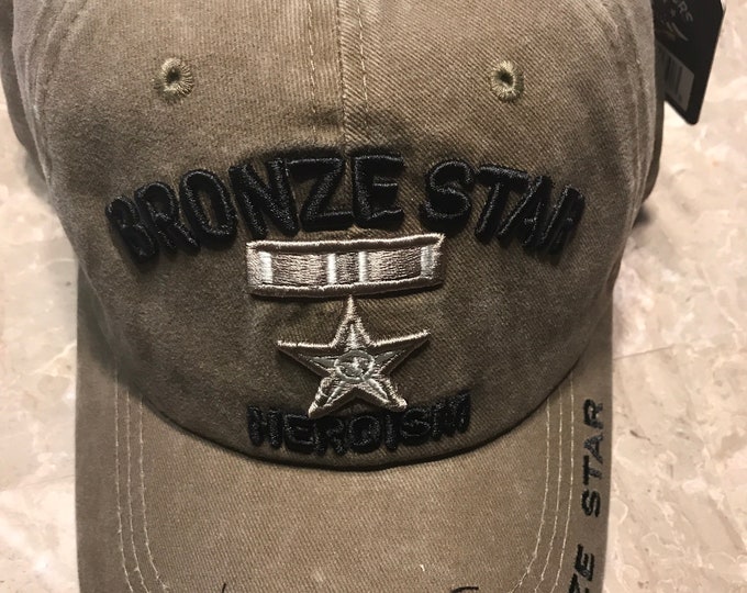 Bronze Star Heroism Cap, Brown, Moon Dust Color Etsy