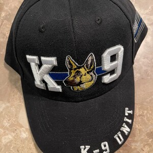 K9 Thin Blue Line Cap, Black image 2