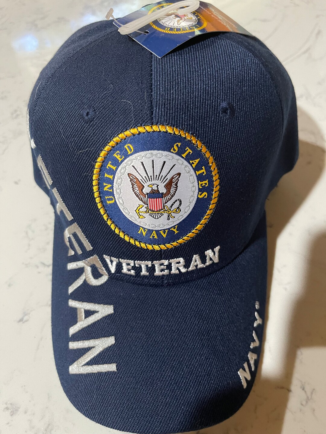 Navy Veteran Cap Blue - Etsy
