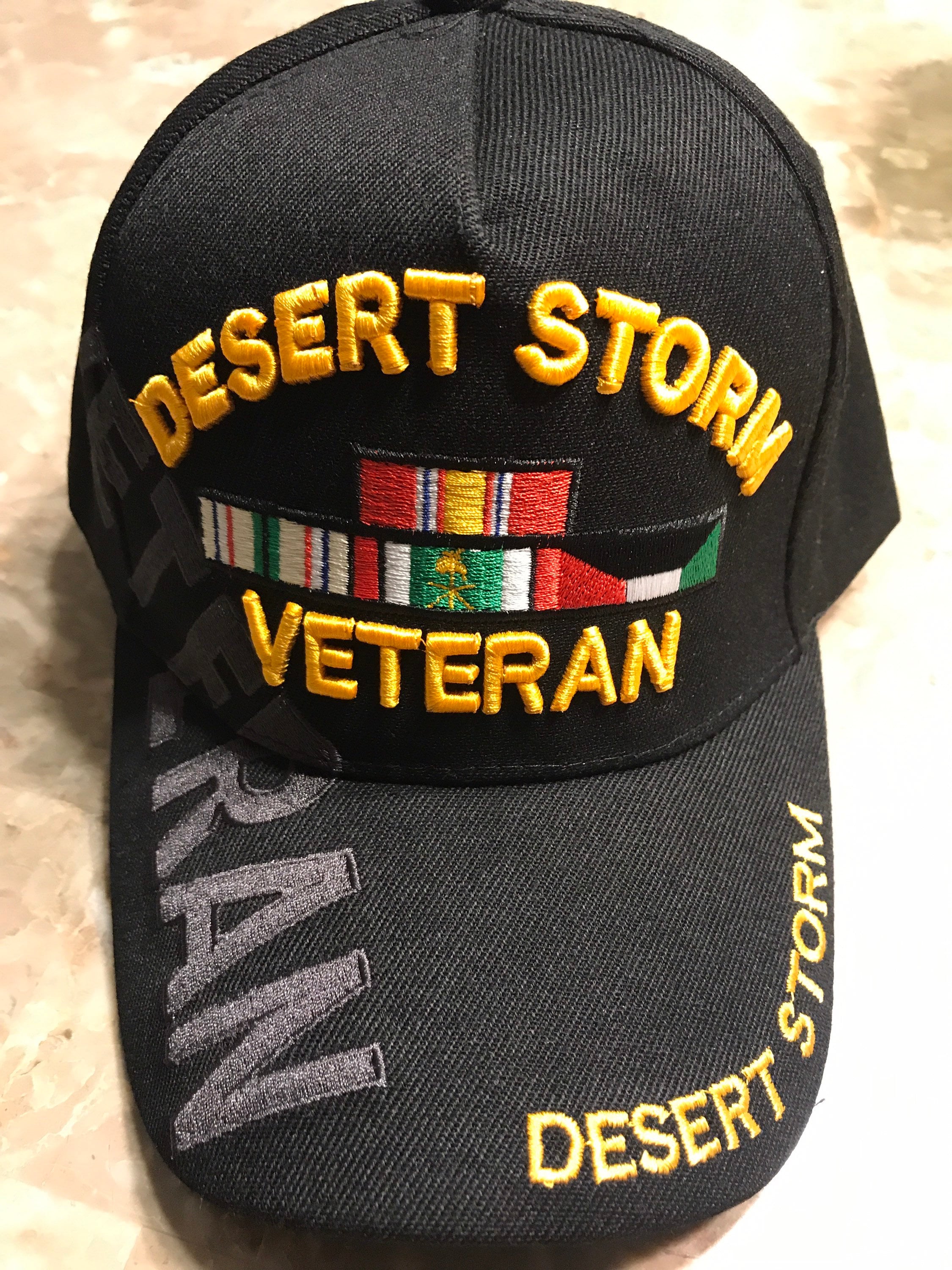 Desert Storm Veteran Cap Black Etsy