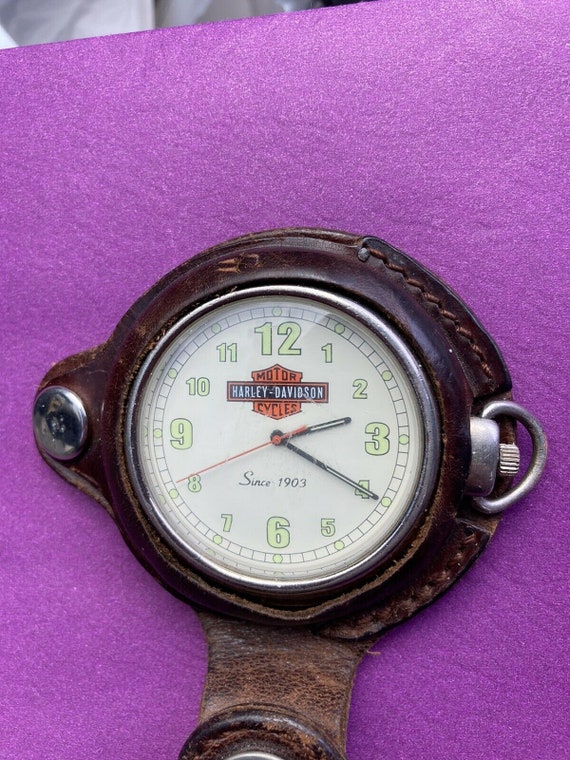 Bulova Harley Davidson Swiss Pocket Watch 9962194V Working. New