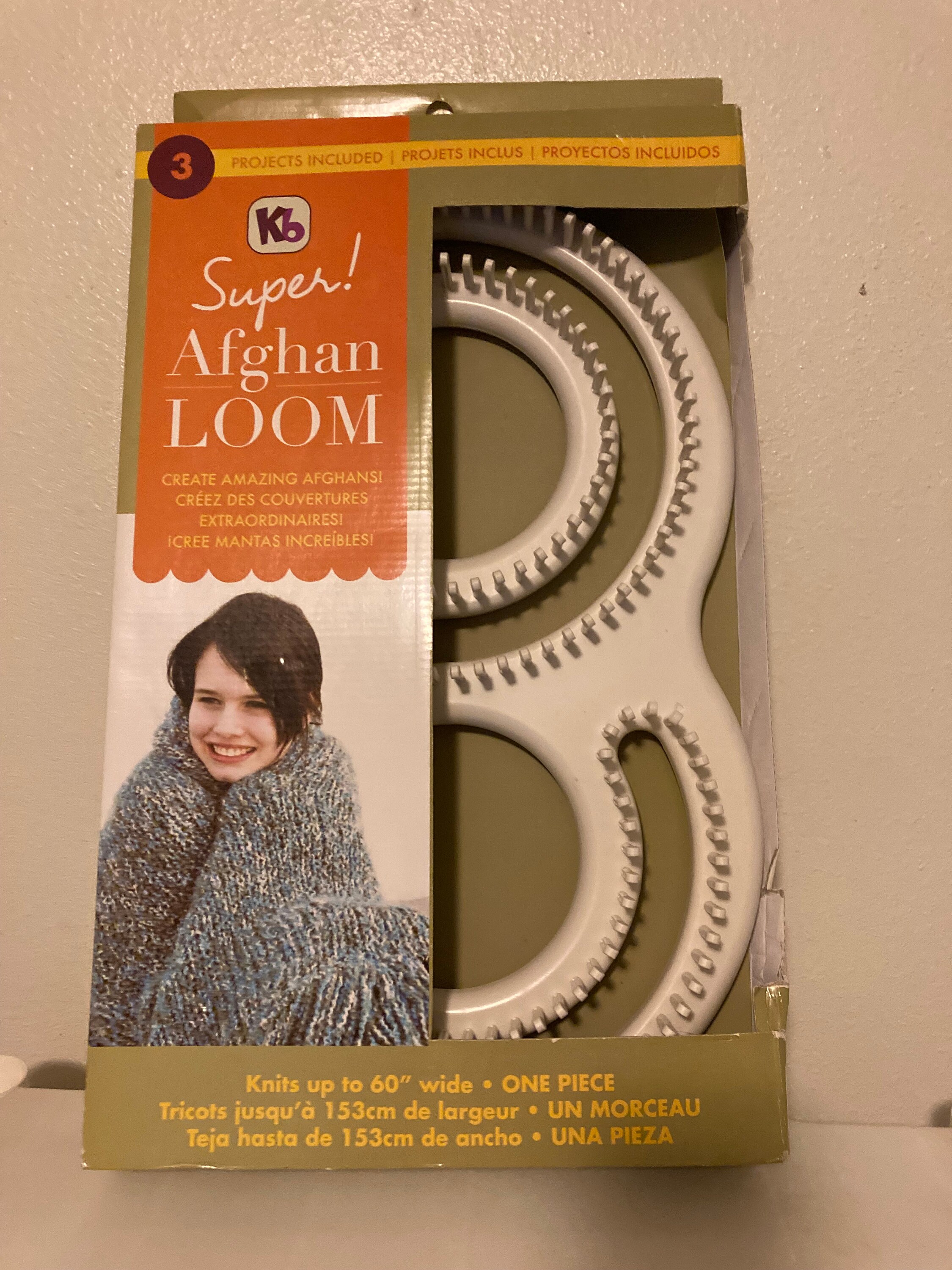 Afghan Loom - Knitting Board  Loom knitting patterns, Loom crochet, Afghan  loom