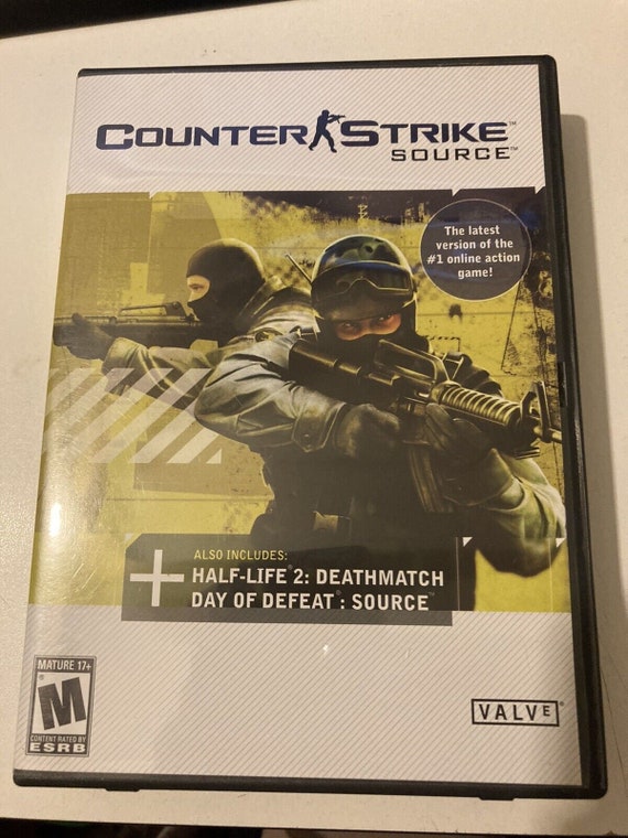 RARE! BIG BOX PC - Counter Strike: Source half-life 2:death match Day of  Defeat