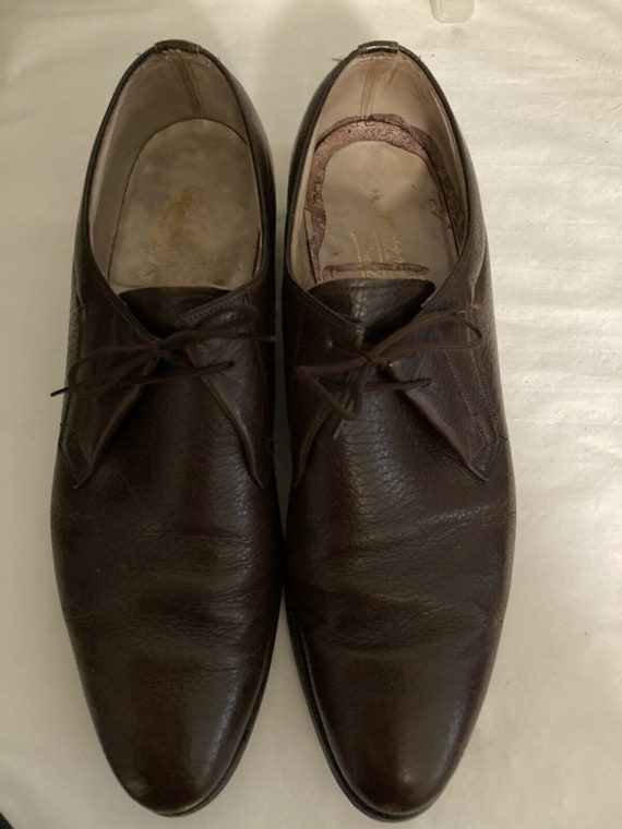 Vintage Mens Nettleton Leather Shoes. 101/2 AA/B - image 1