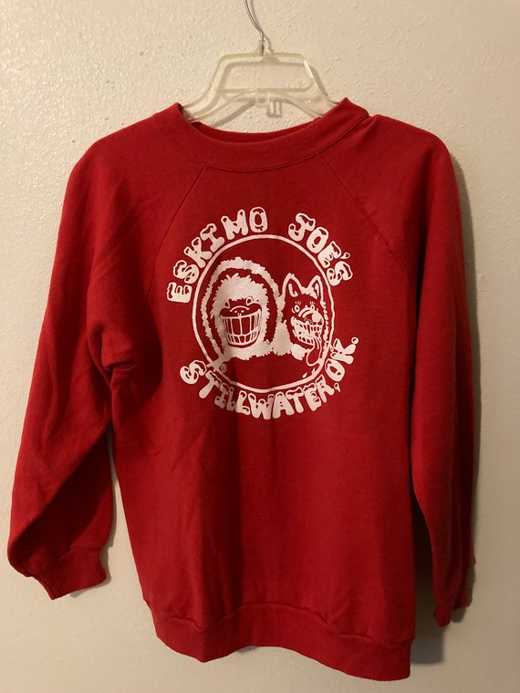 Vintage Eskimo Joe's Stillwater OK Red Sweatshirt 
