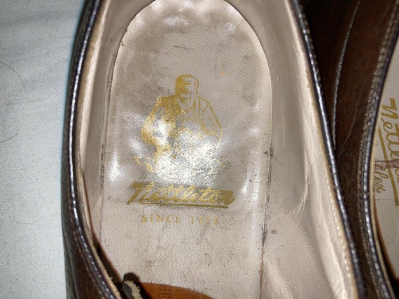 Vintage Mens Nettleton Leather Shoes. 101/2 AA/B - image 5