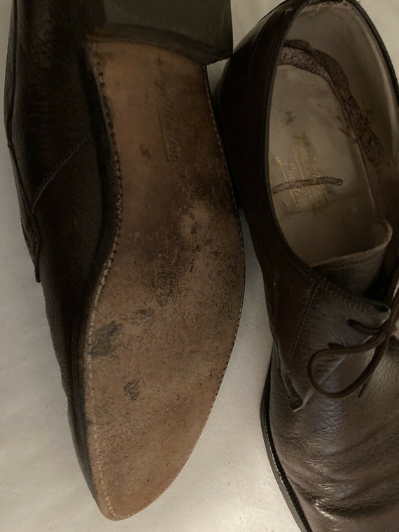 Vintage Mens Nettleton Leather Shoes. 101/2 AA/B - image 7