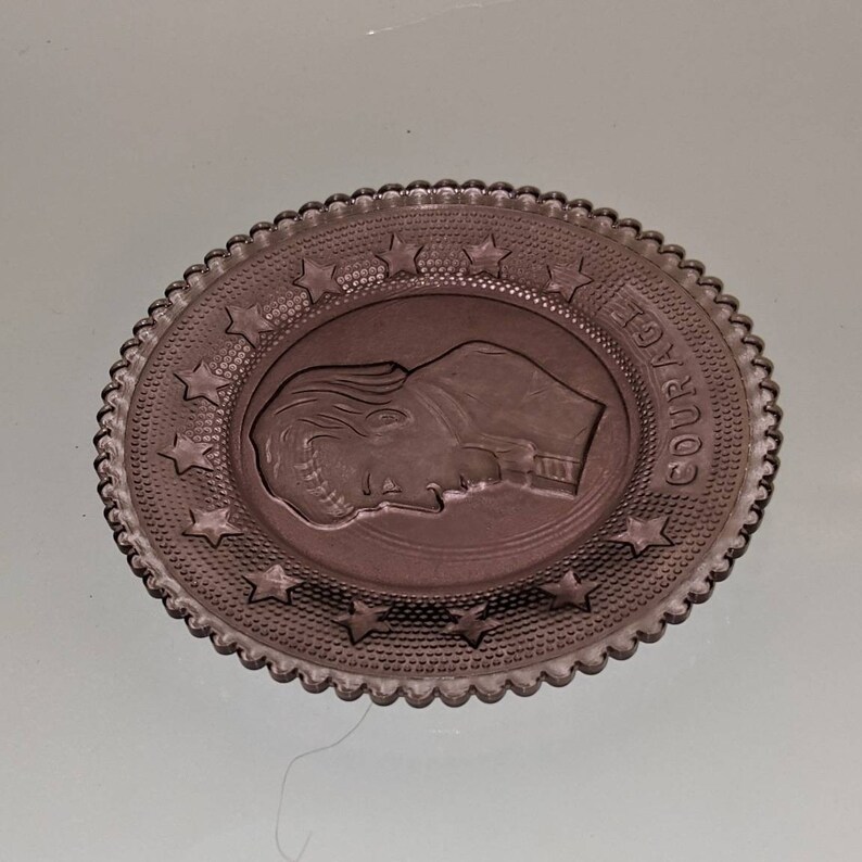 Lord Calvert Courage Rare Cup Plate 1961 Imperial Glass Company