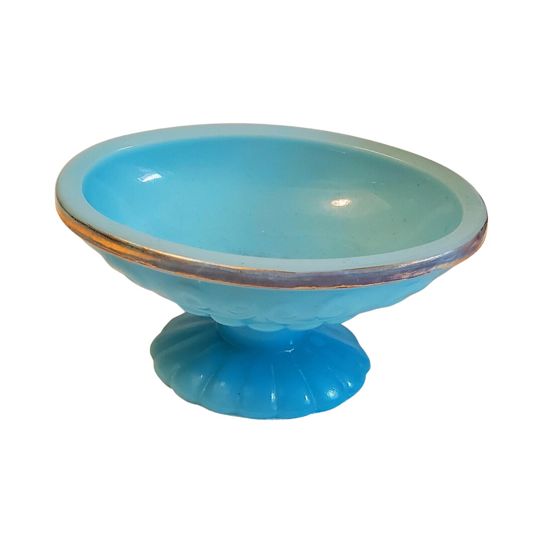 Avon, Blue Milk Glass, Soap Dish Etsy