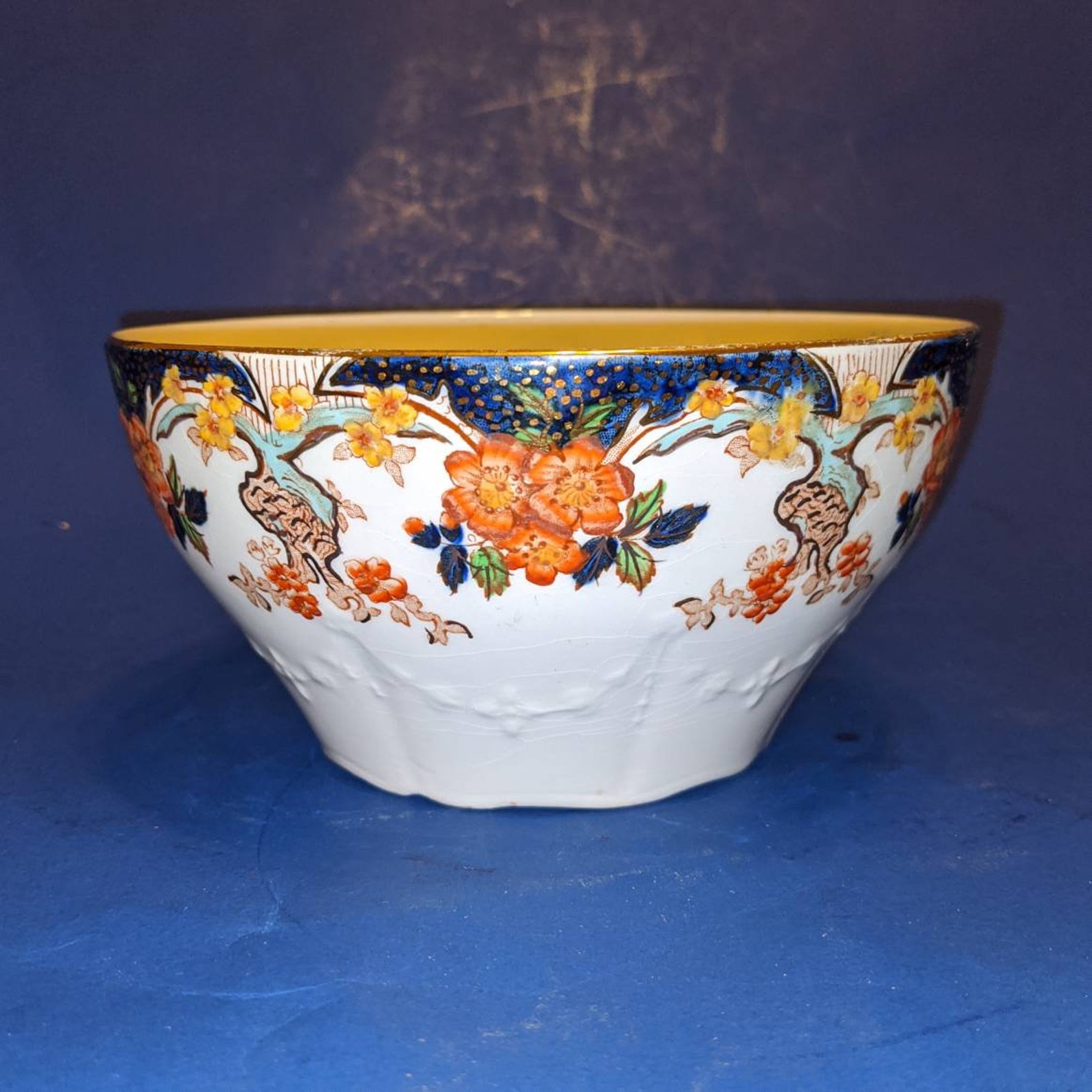 John Maddock & Sons bowl Royal Vitreous Geisha Pattern RNo Etsy