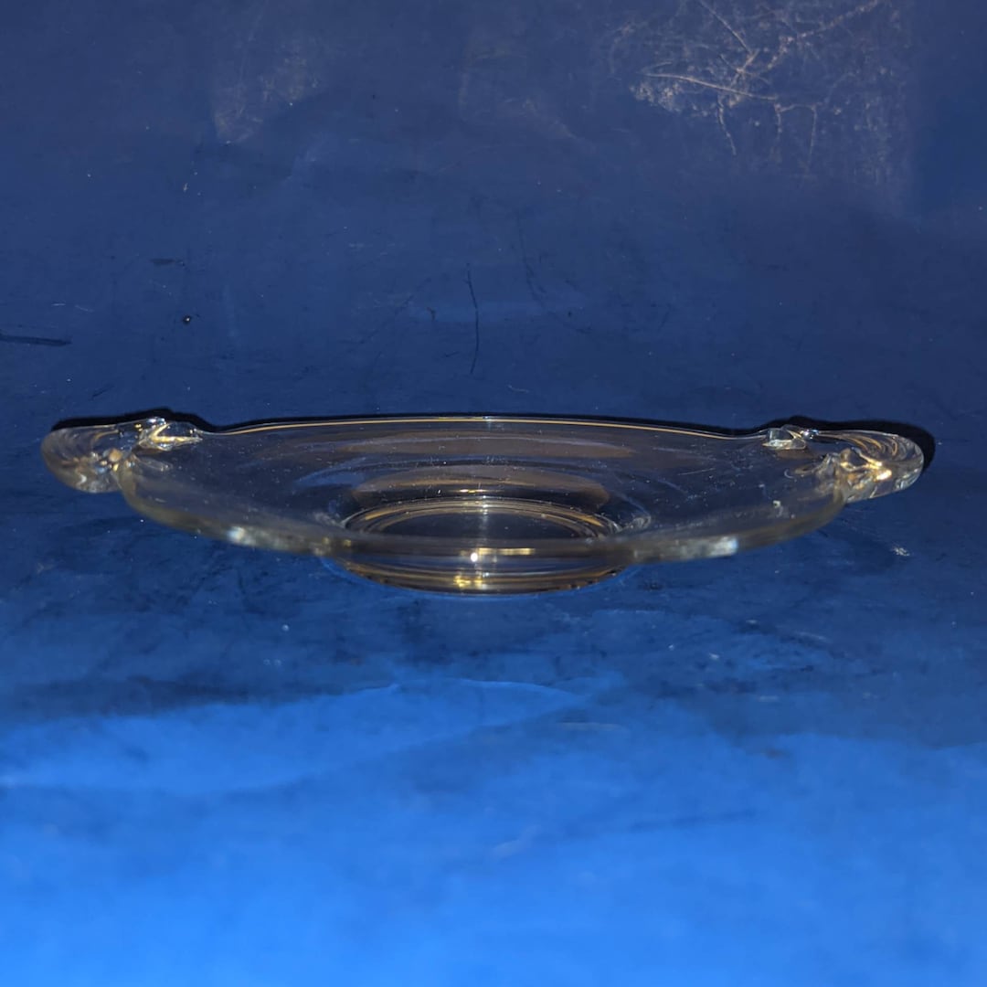 Vintage small saucer with handles handles have scroll design Etsy.de
