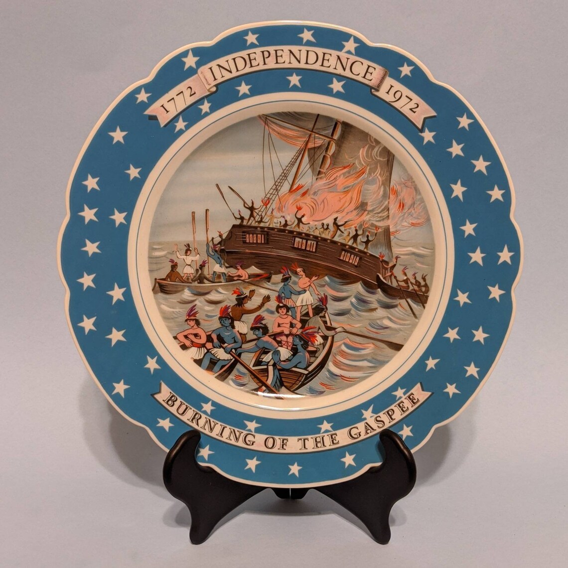 Haviland limoges Commemorative Plate The Burning of the Etsy