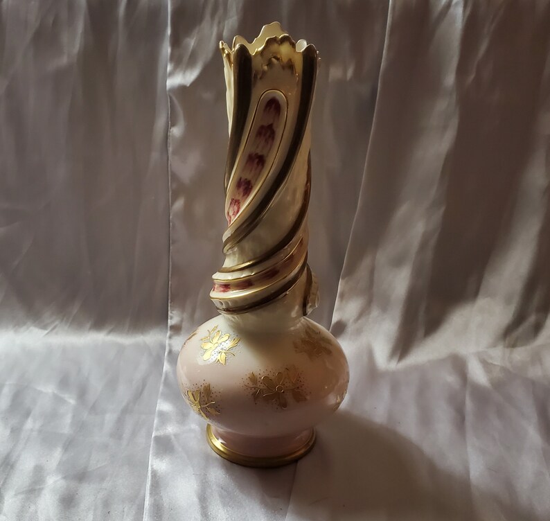 Porcelain Vase Gilded Austrian Antique