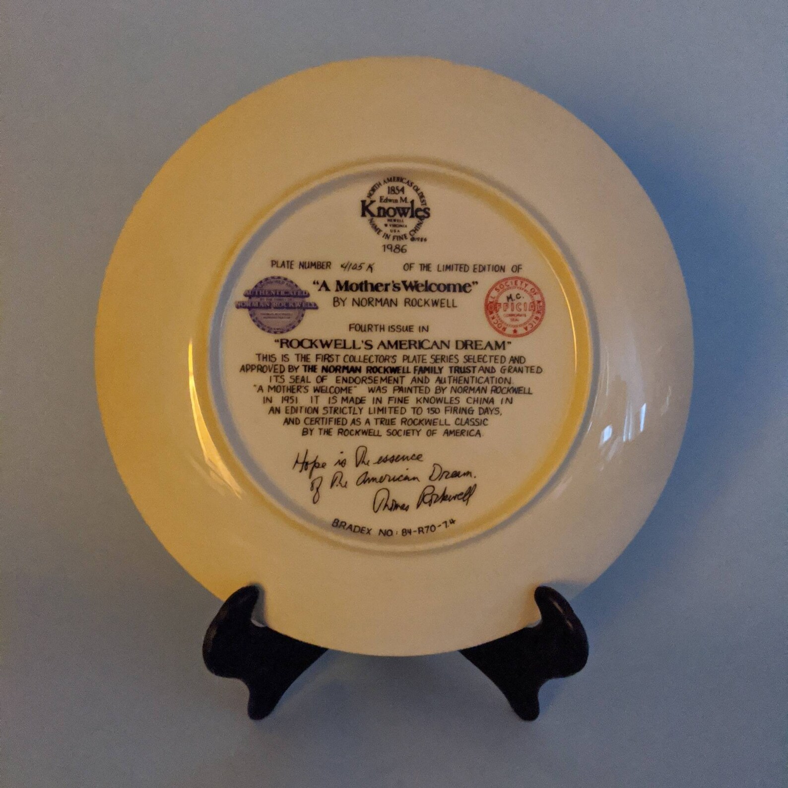 Bradford Exchange Collectible Plate a Mother's Etsy