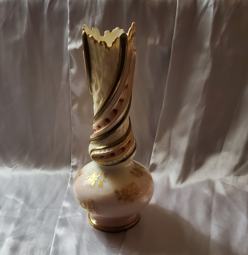 Porcelain Vase Gilded Austrian Antique