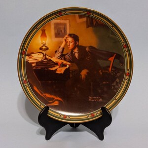 Bradford Exchange collectible plate &quot;A Young Man&#39;s Dream&quot;
