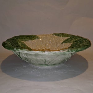 Bowl, Valli, Made in Venice, Majolica, Cauliflower - Italy 1970&#39;s