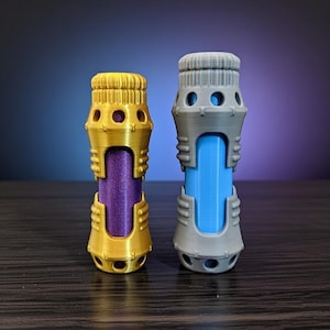Scifi Energy Vial Stash Container | Cosplay Potion Accessory | 3d Printed | RPG Dice Box