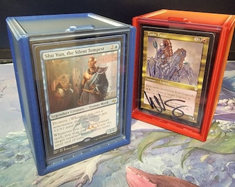 Caixa de baralho com carregador superior impressa em 3D | MTG EDH | Magic the Gathering | Pokémon