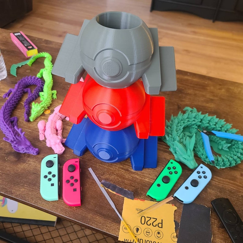 Pokemon Pokeball Nintendo Switch Joycon Can Coozie Cup Etsy