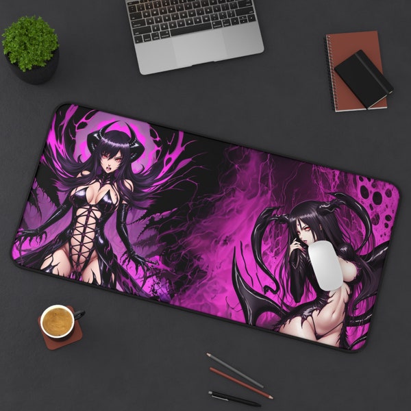 Demon Succubus Big XXL Gaming Mousepad Anime Manga Girl Computer PC Gamer Desk Mat Cute Ass Kawaii Mauspad Booty Mouse Pad TCG Playmat