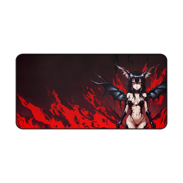 Cute Succubus Big XXL Gaming Mousepad Anime Manga Girl Computer PC Gamer Desk Mat Kawaii Demon Mauspad Booty Mouse Pad TCG Playmat