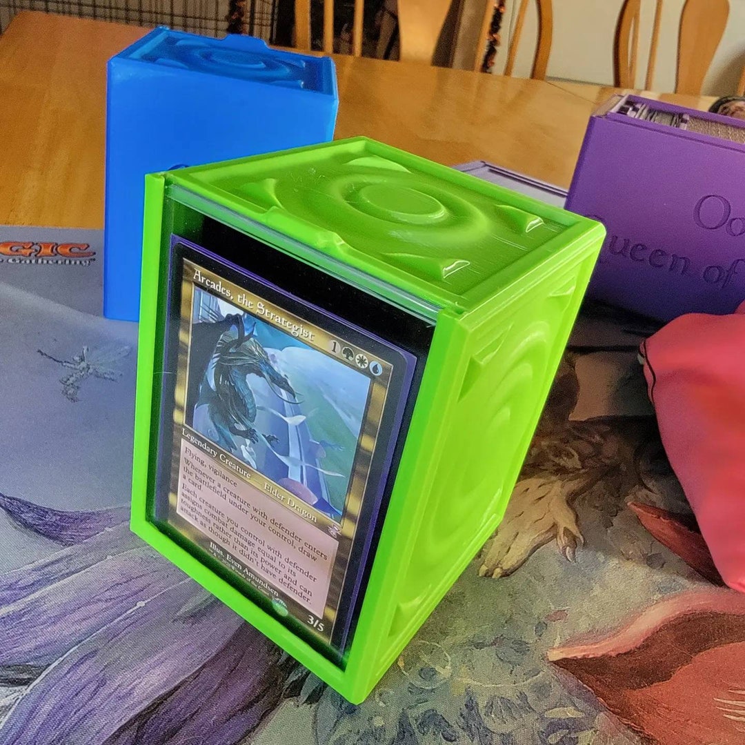 3d Printed Top Loader Deck Box MTG EDH Magic the Gathering Pokemon Etsy