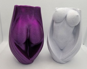 Conjunto de Vasos com Figura Feminina, Escultura Artística do Corpo de uma Mulher (5,5/9,5 Polegadas)