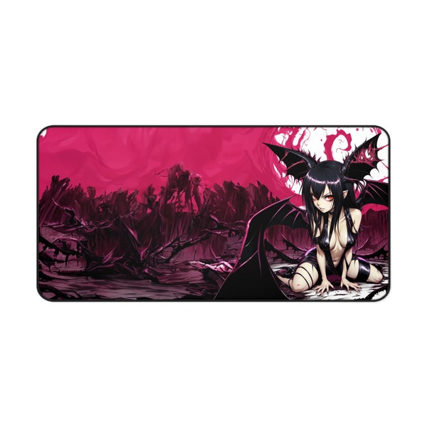 Cute Succubus Big XXL Gaming Mousepad Anime Manga Girl Computer PC Gamer Desk Mat Kawaii Mauspad Booty Mouse Pad TCG Playmat