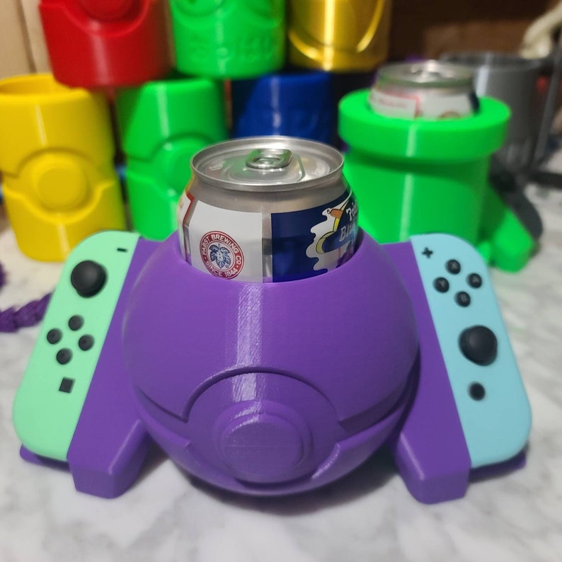 Pokemon Pokeball Nintendo Switch Joycon Can Cup Holder Etsy