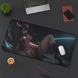 Succubus Big XXL Gaming Mousepad Anime Manga Girl Computer PC Gamer Desk Mat Cute Ass Kawaii Mauspad Booty Mouse Pad TCG Playmat