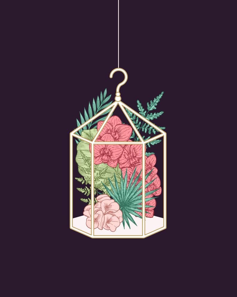 Flower Wall Decor, Flower Art, Modern Flower Art, Flower Wall Art