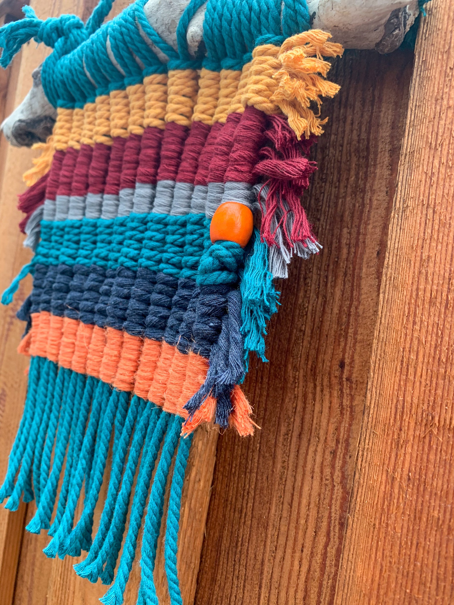 Small Multicolor Macrame Wall Hanging Etsy