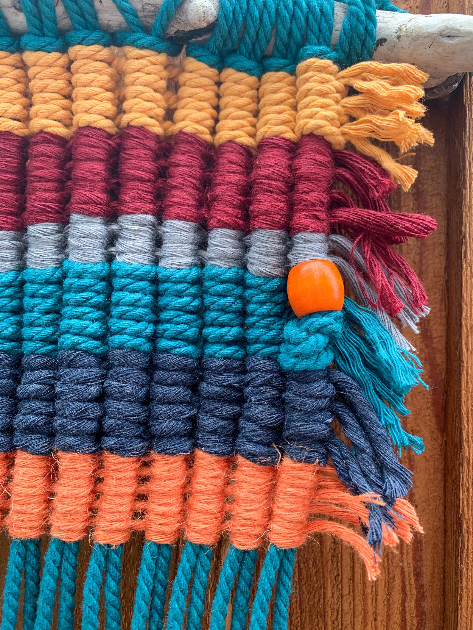 Small Multicolor Macrame Wall Hanging Etsy