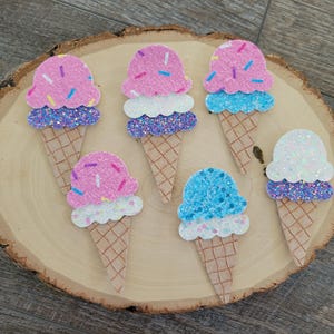 Ice cream hair clips, Ice Cream headband, Birthday Ice Cream Clip, Ice Cream clip, Ice Cream Hair Accessory, Birthday headband