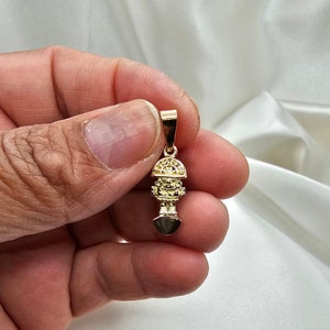 18k Gold Tumi Pendant: Handmade Inca Knife, Peruvian Jewelry
