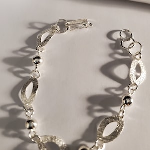 Peruvian silver.950 Bracelet L.A/ Hand made/ Adjustable.