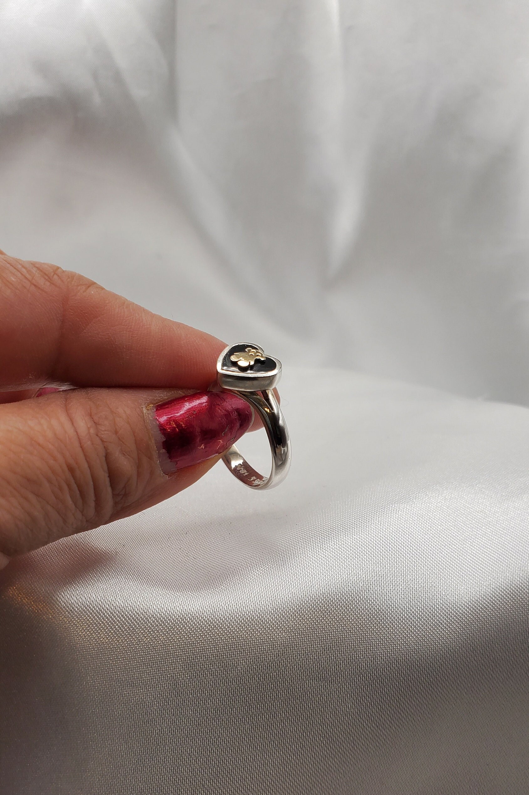 Anillos de Plata.950 y Oro 18k Hecho a mano Peru Jewerly Etsy